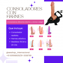 CONSOLADORES REALISTAS CON HARNES DELIVERY TIENDA SEXSHOP